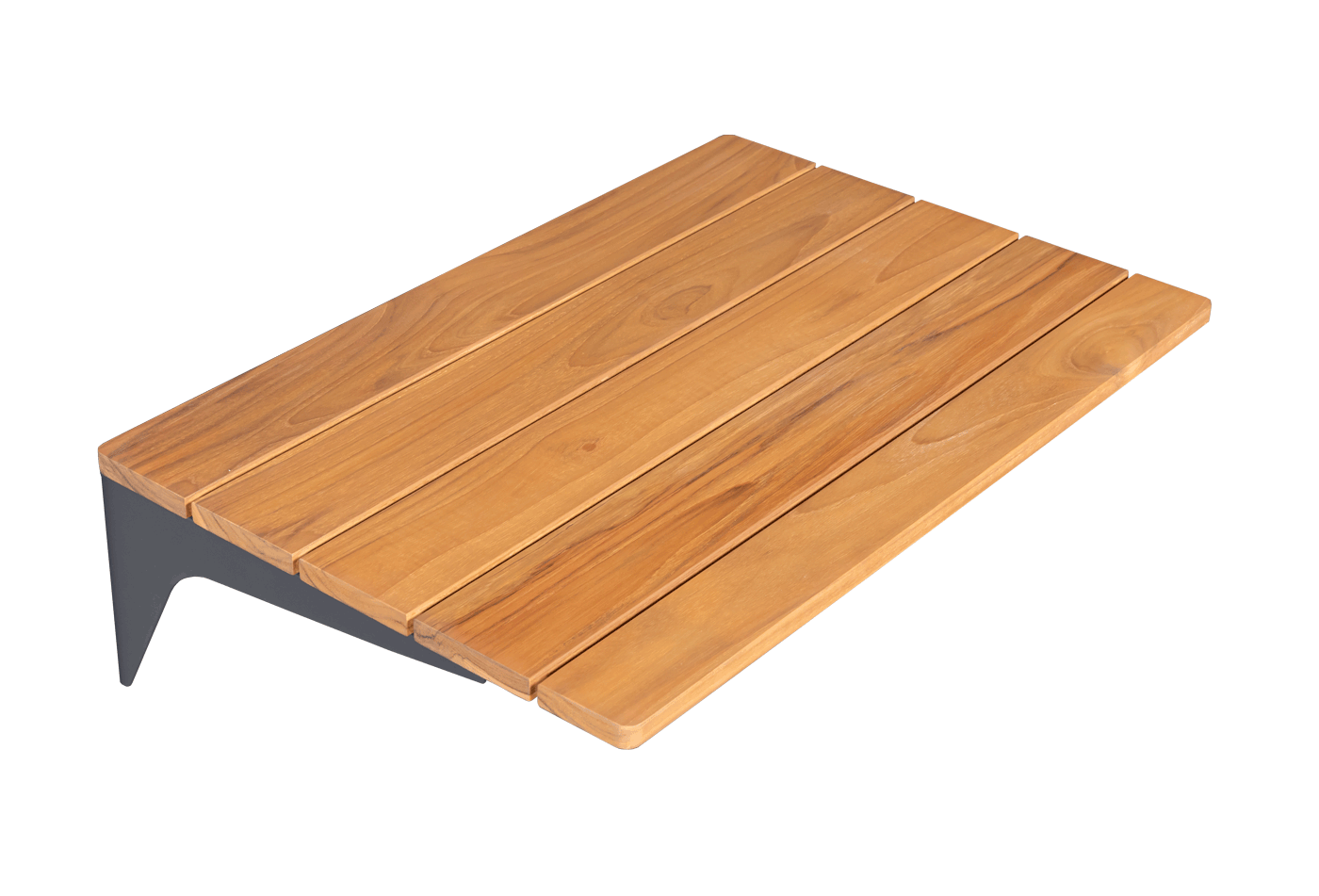 Zijtafel - Horizontale houten lamellen