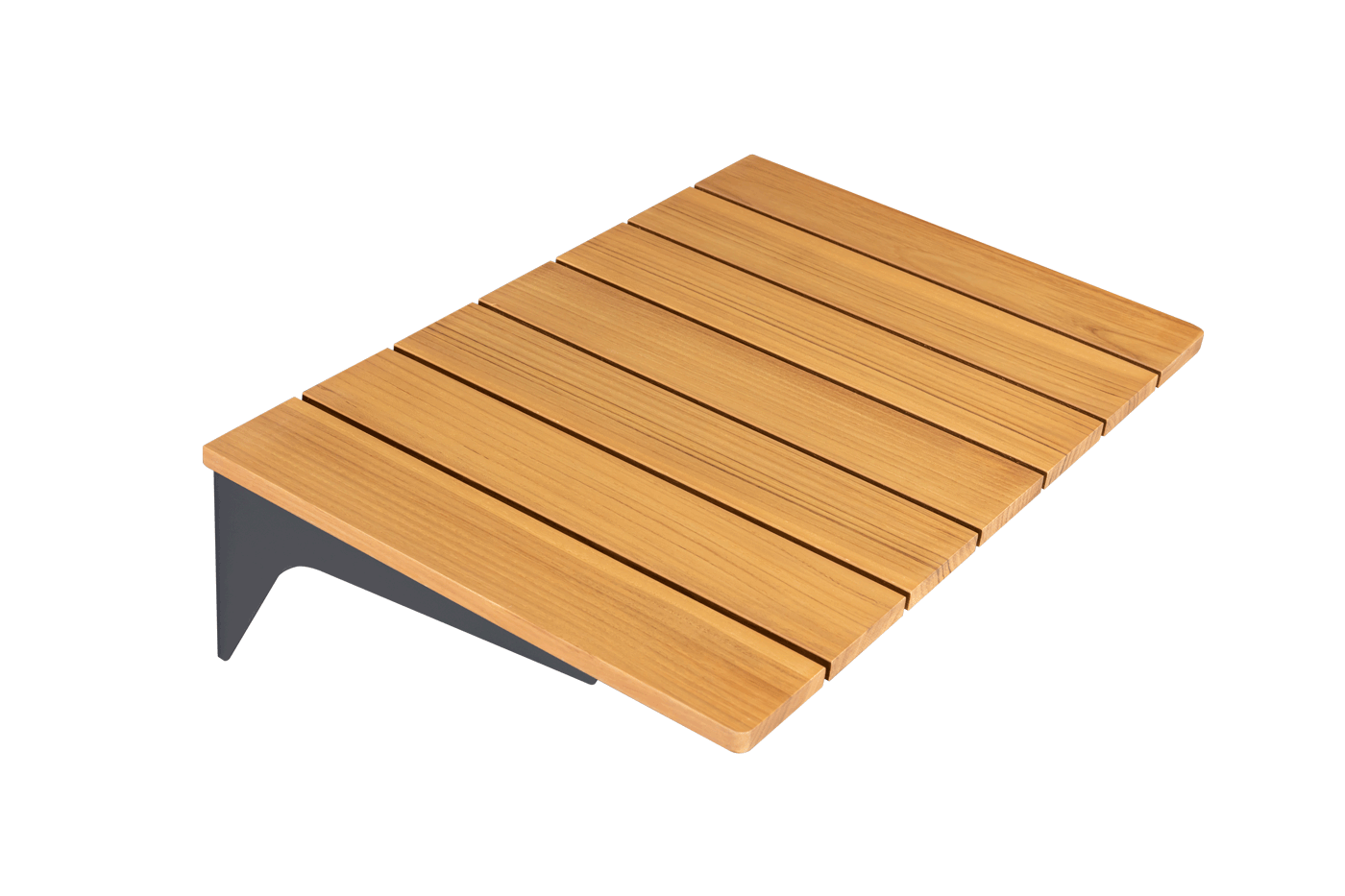 Zijtafel - Verticale houten lamellen