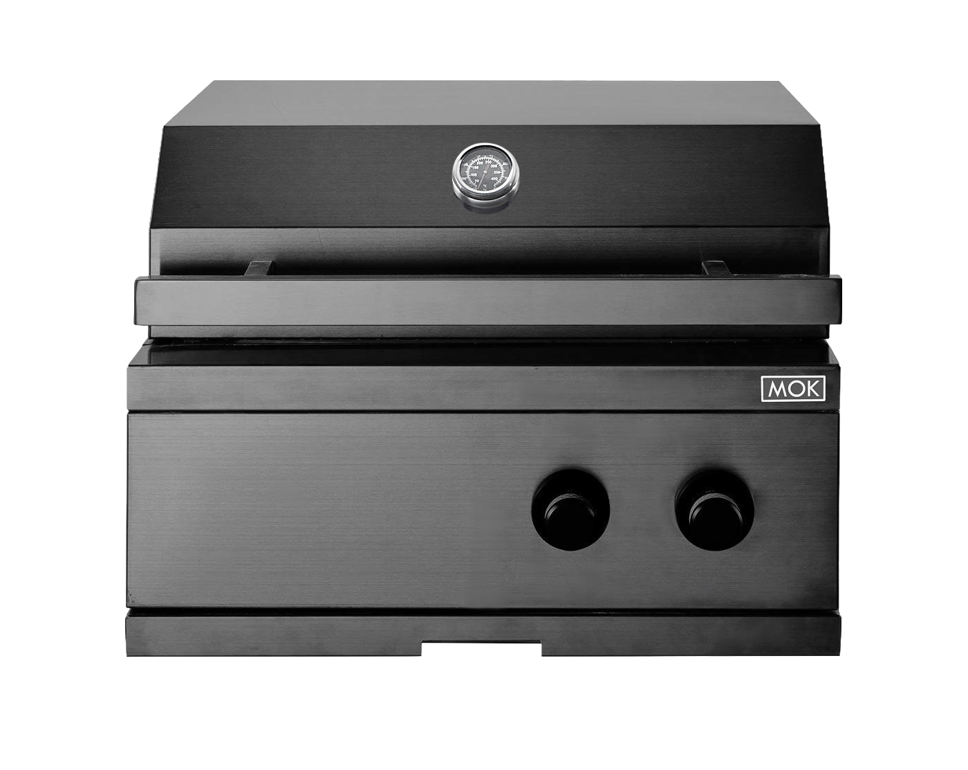 Integreerbare Gasbarbecue (2 branders) - Zwart