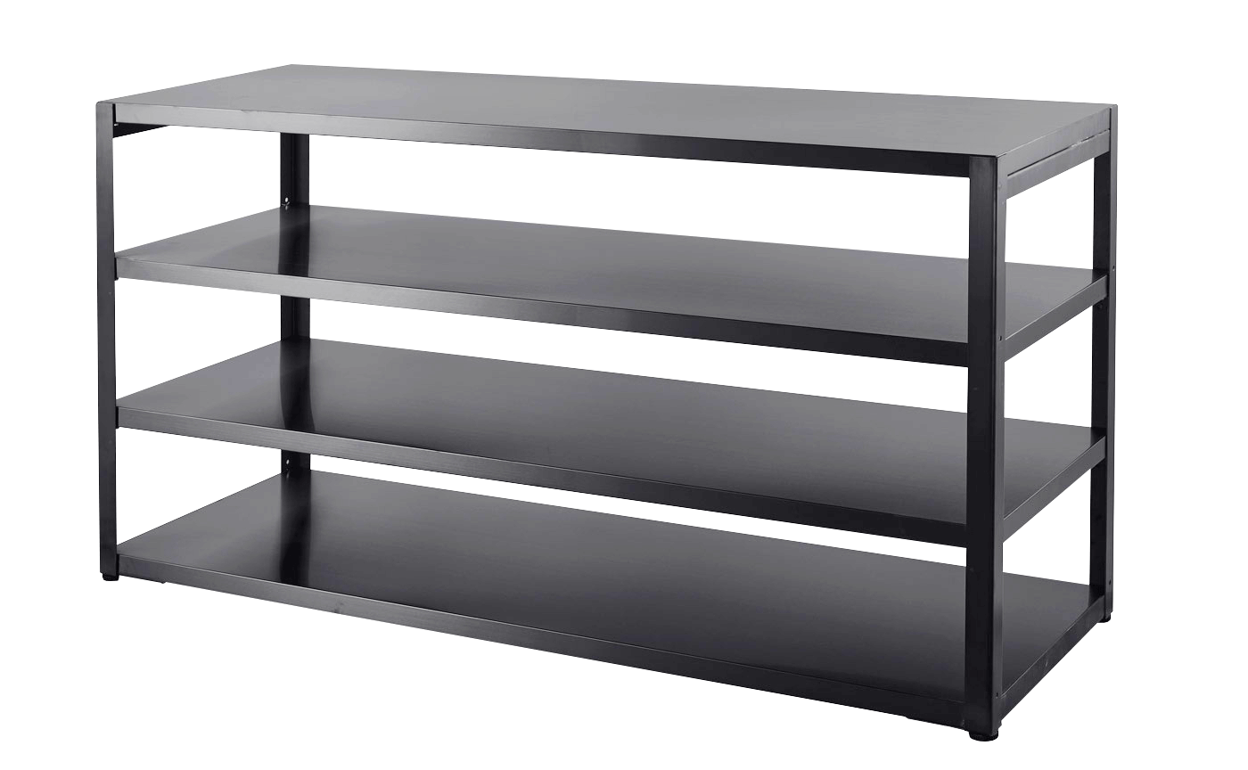 Werkbank met schappen 180 cm (Zwart)